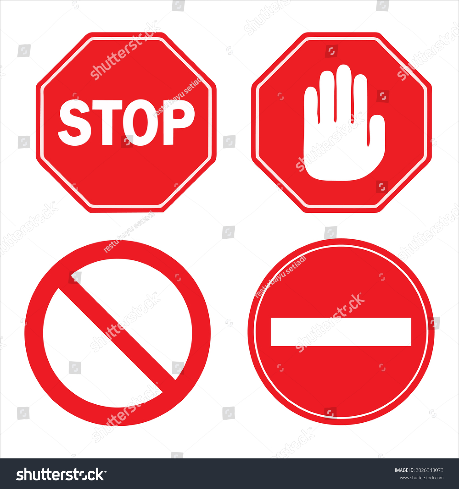 Stop Sign Design Vector Illustratiton Stock Vector (royalty Free 