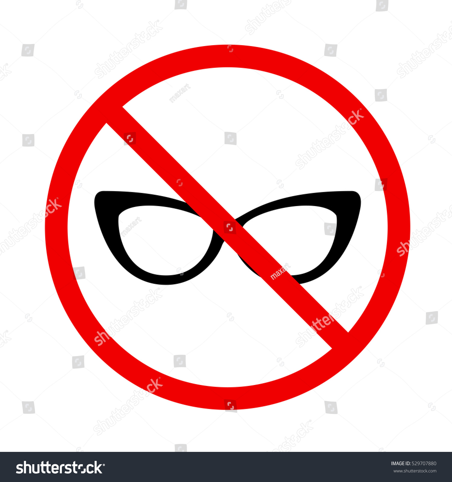 Stop Sign No Glasses เวกเตอร์สต็อก ปลอดค่าลิขสิทธิ์ 529707880 Shutterstock 9210