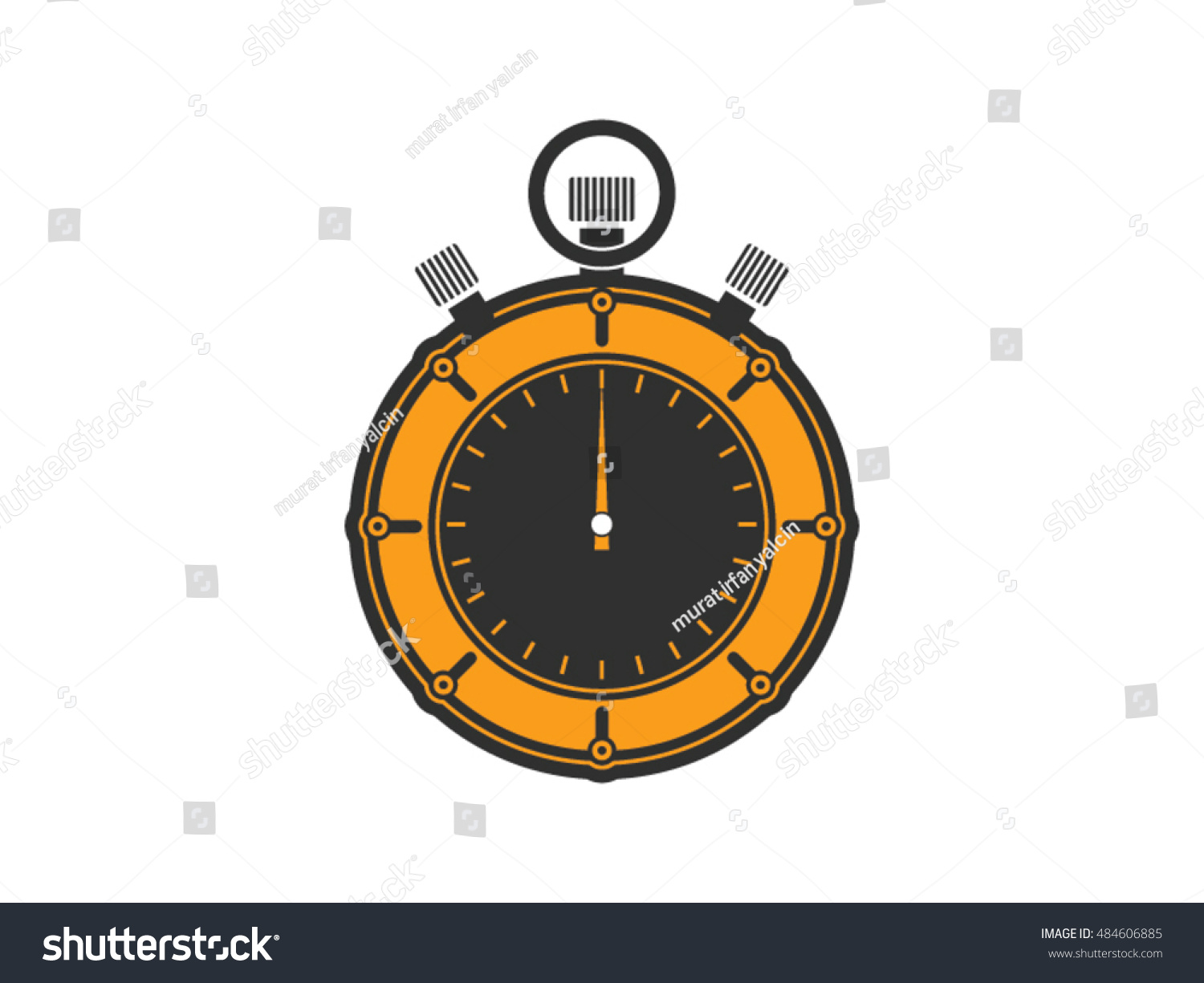 Stopwatch Vector Illustration Stock Vector Royalty Free Shutterstock