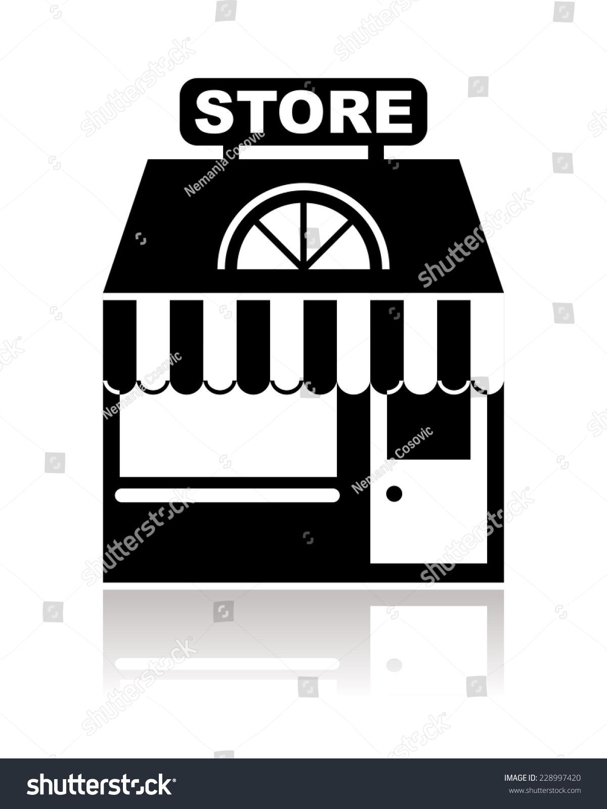 shop clipart black and white - photo #28