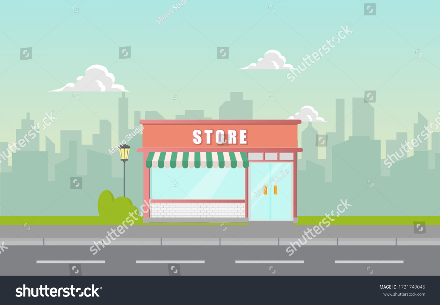 7,371 Cartoon storefront Stock Vectors, Images & Vector Art | Shutterstock