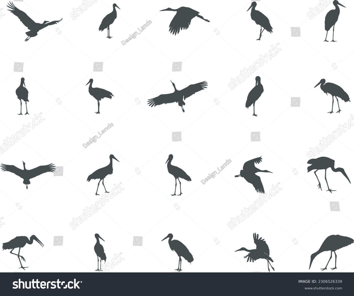 SVG of Stork silhouette, Stork vector silhouette, Flying stork silhouette, Stork silhouette clip art. svg