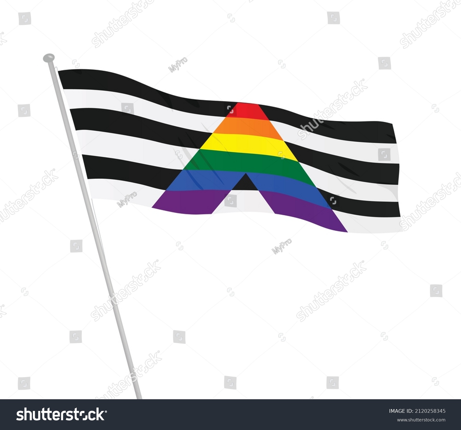 Straight Ally Flag Vector Illustration Stock Vector (Royalty Free ...