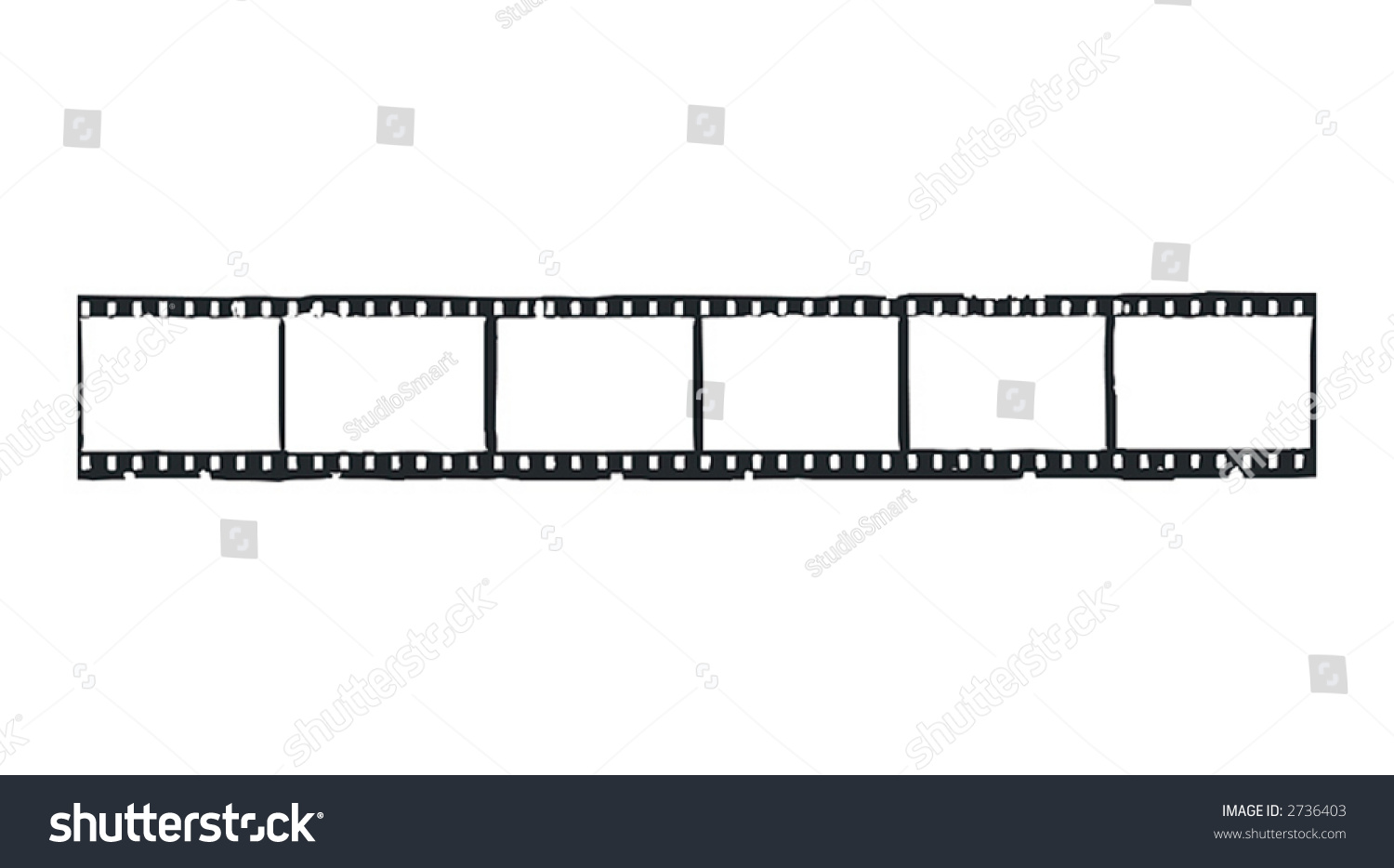 Straight Filmstrip Vector Stock Vector (Royalty Free) 2736403 ...