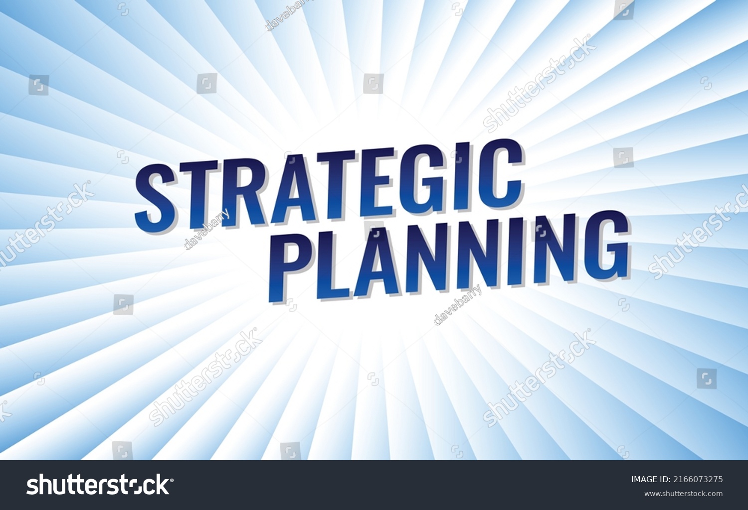 Strategic Planning Word Concept Vector Illustration Stock Vector