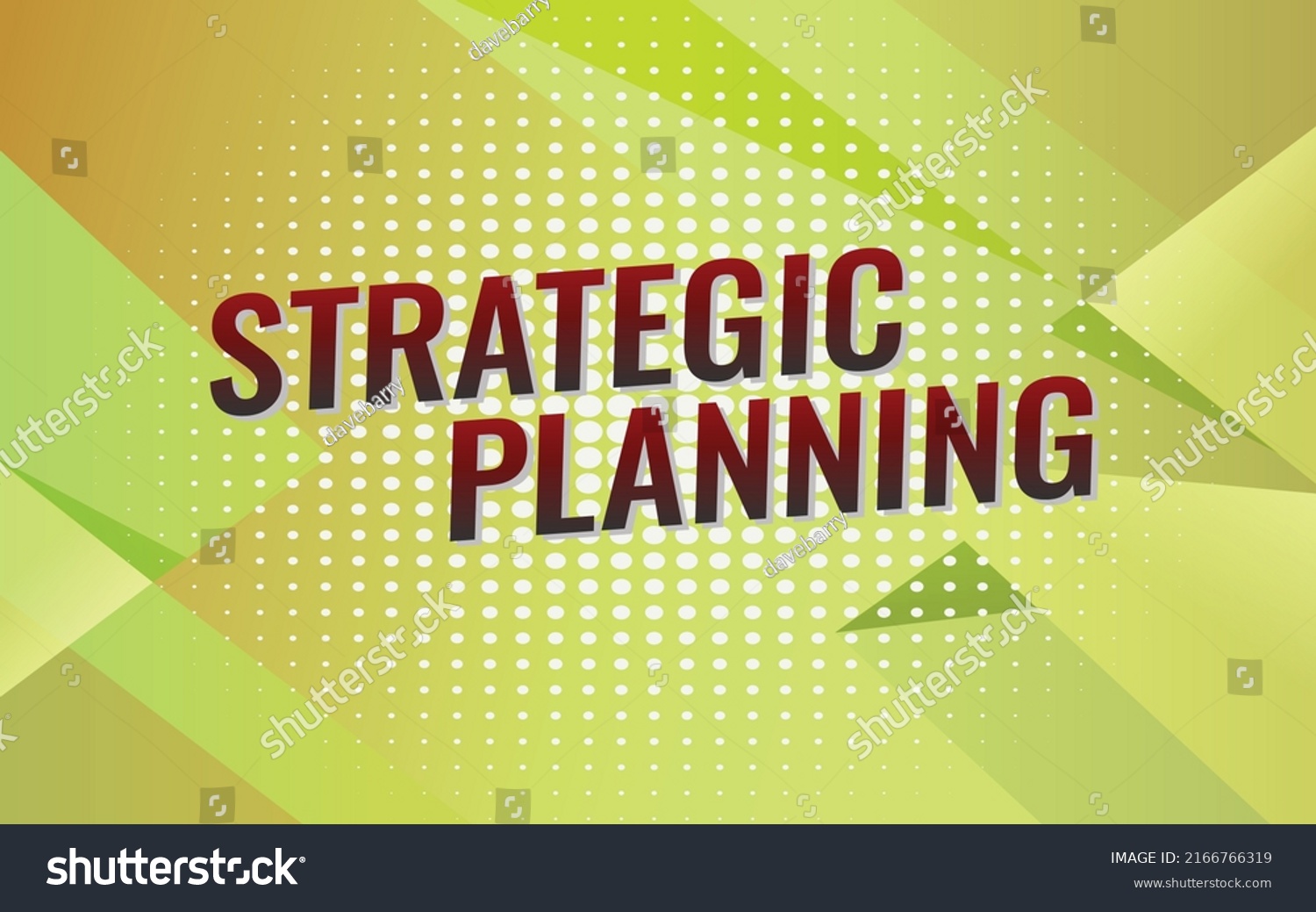 Strategic Planning Word Concept Vector Illustration Stock Vector 