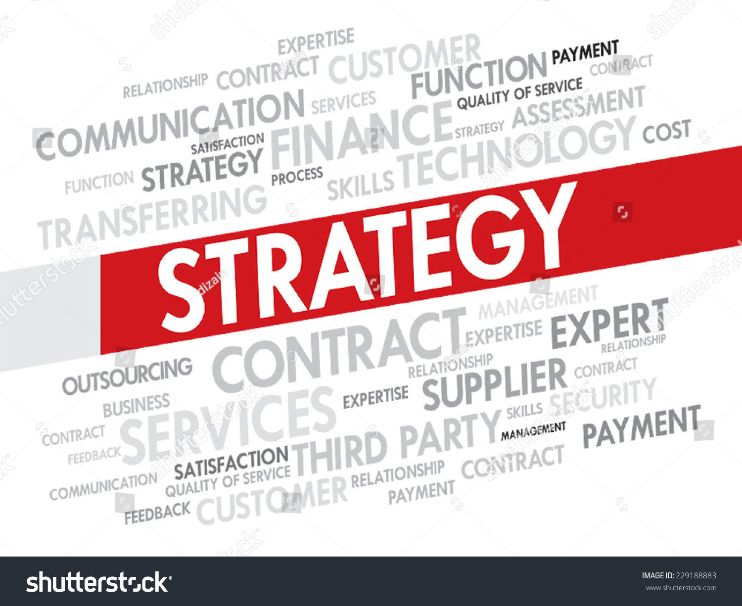 Strategy Management Concept Word Tag Cloud Stock Vector (Royalty Free ...