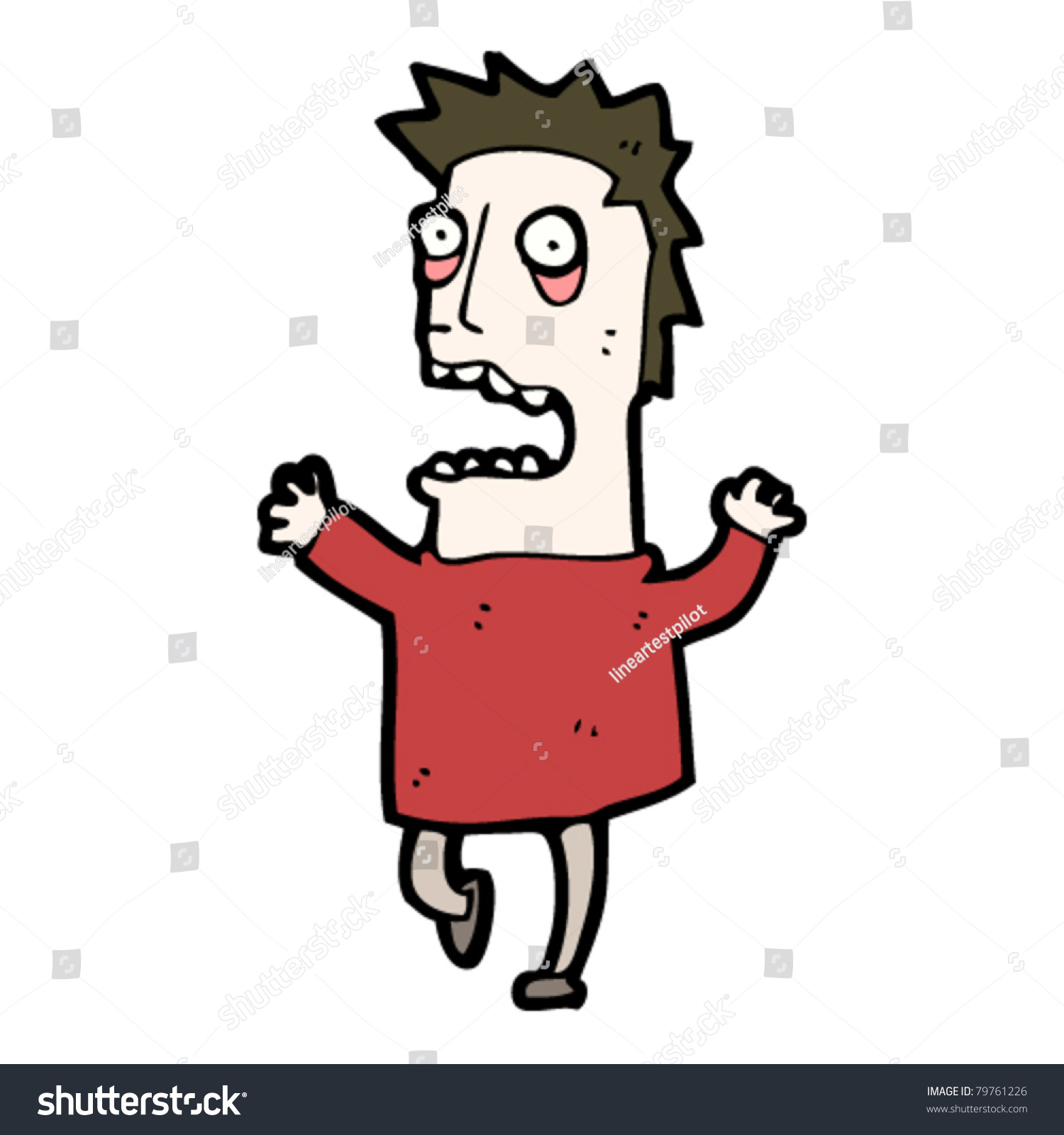 Stressed Out Cartoon Man Stock Vector 79761226 - Shutterstock