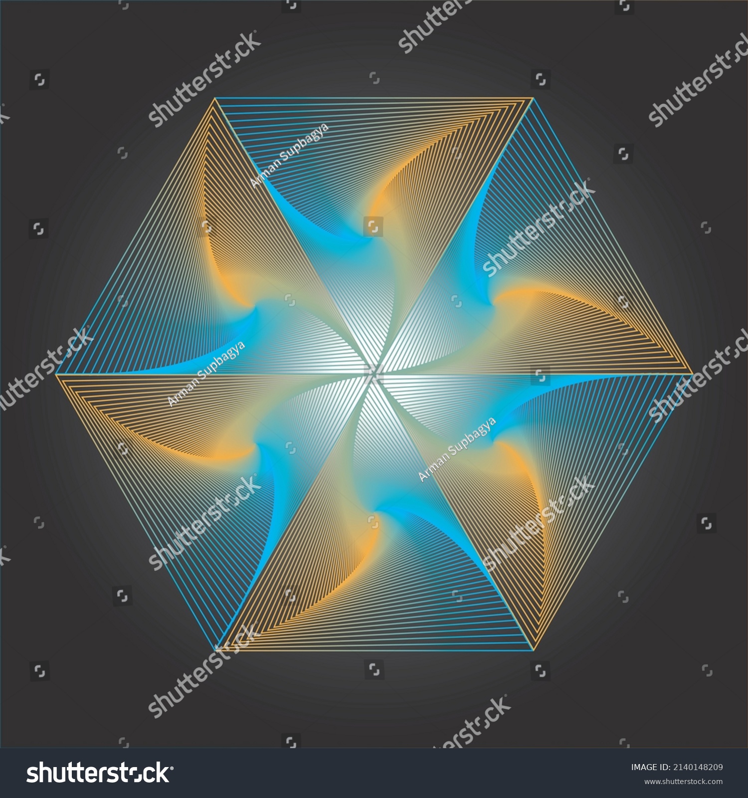 String Art Colorful Illustrator Background Stock Vector (Royalty Free ...