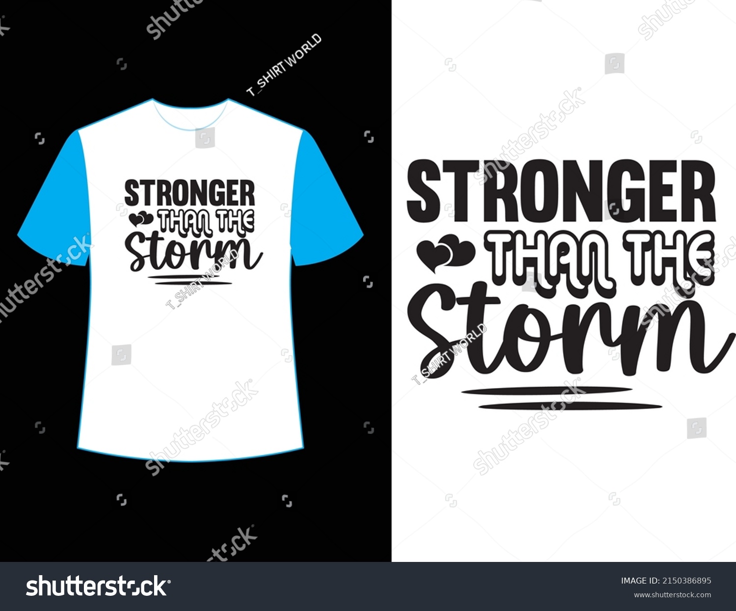SVG of stronger than the storm svg t shirt design svg