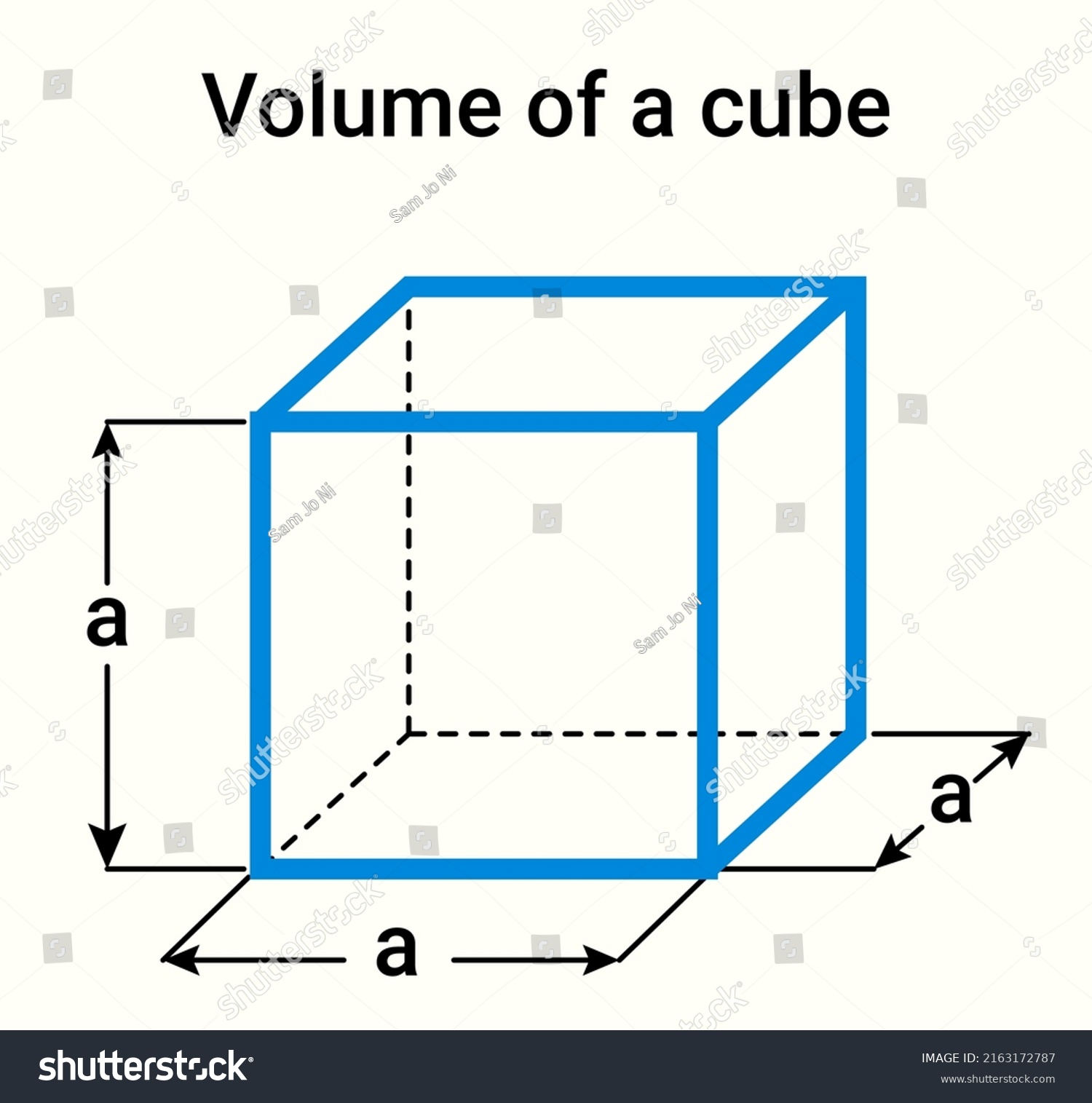 Structure Volume Cube Stock Vector (Royalty Free) 2163172787 | Shutterstock