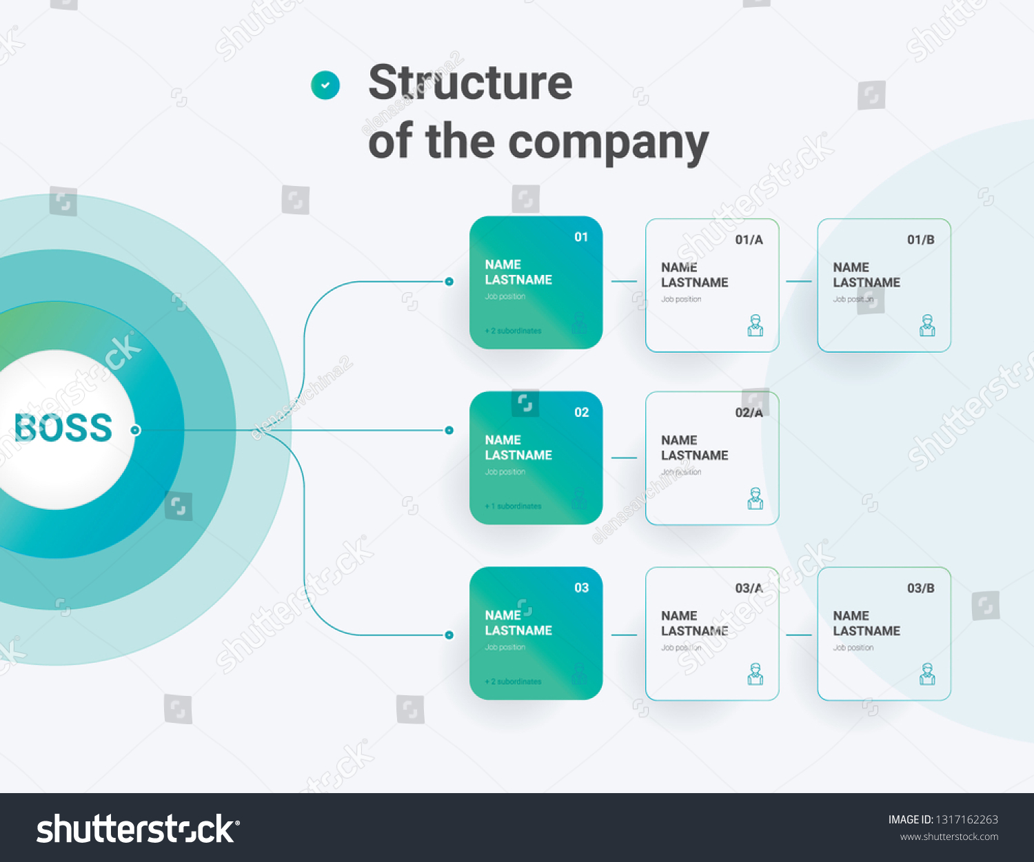 Structure Company Business Hierarchy Organogram Chart Stock Vector Royalty Free 1317162263 8284