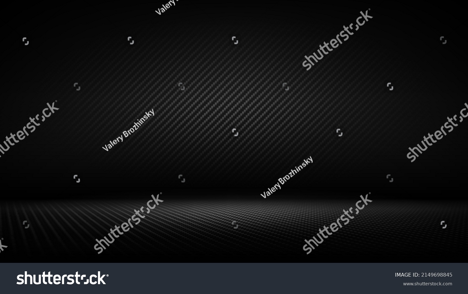 SVG of Studio interior with carbon fiber texture. Modern carbon fiber textured black interior with light. Background for mounting, product placement. Vector background, template, mockup svg