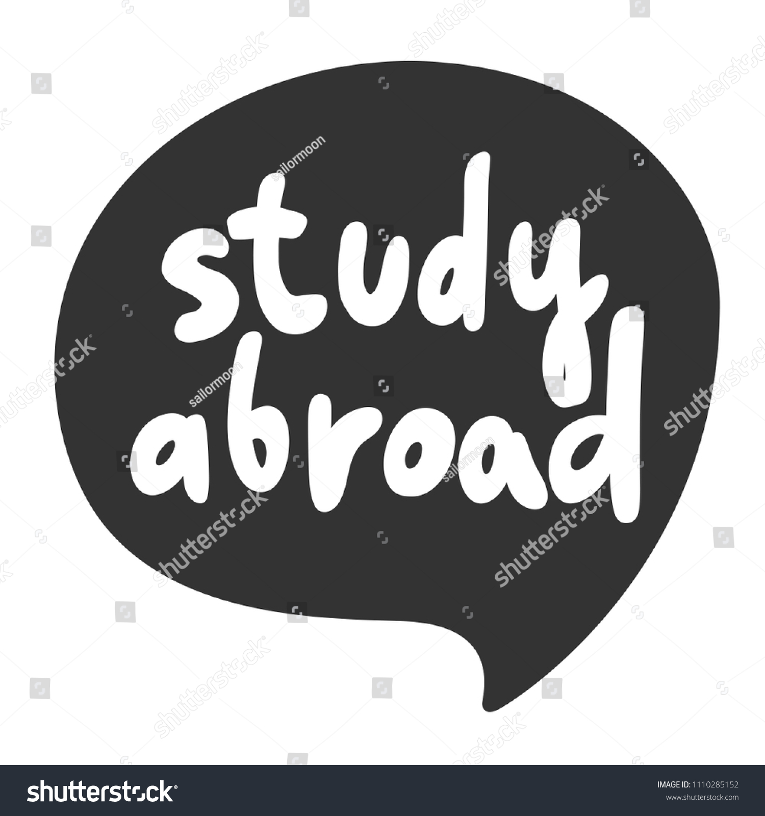 Study Abroad Sticker Social Media Content のベクター画像素材 ロイヤリティフリー
