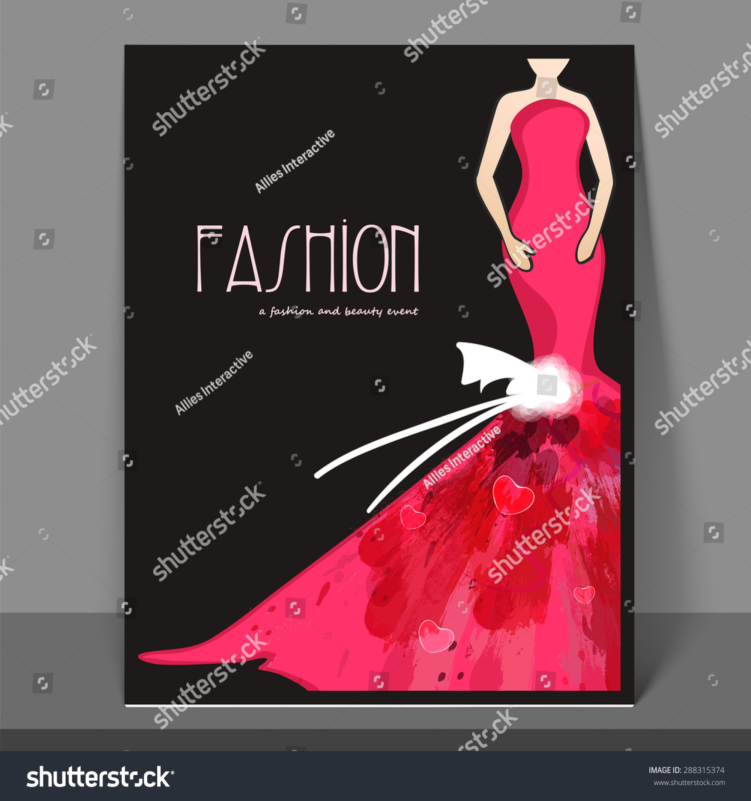 Stylish Fashion Flyer Banner Template Design Stock Vector Royalty Free