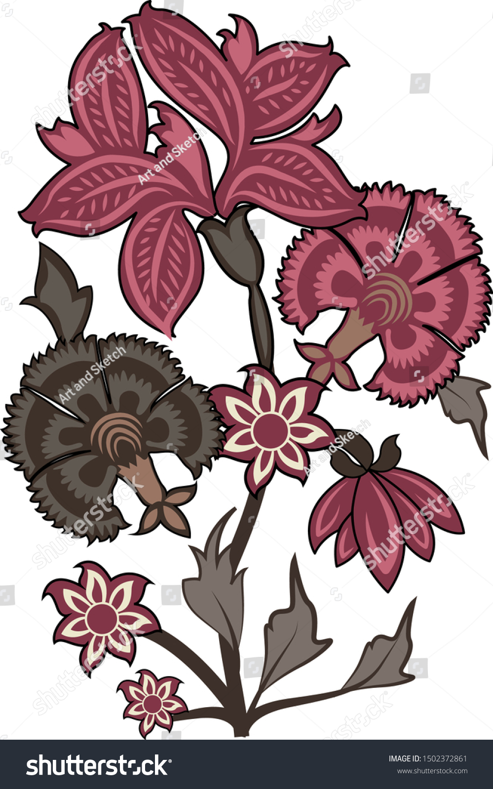 Stylish Spring Design Element Art Stock Vector (Royalty Free ...