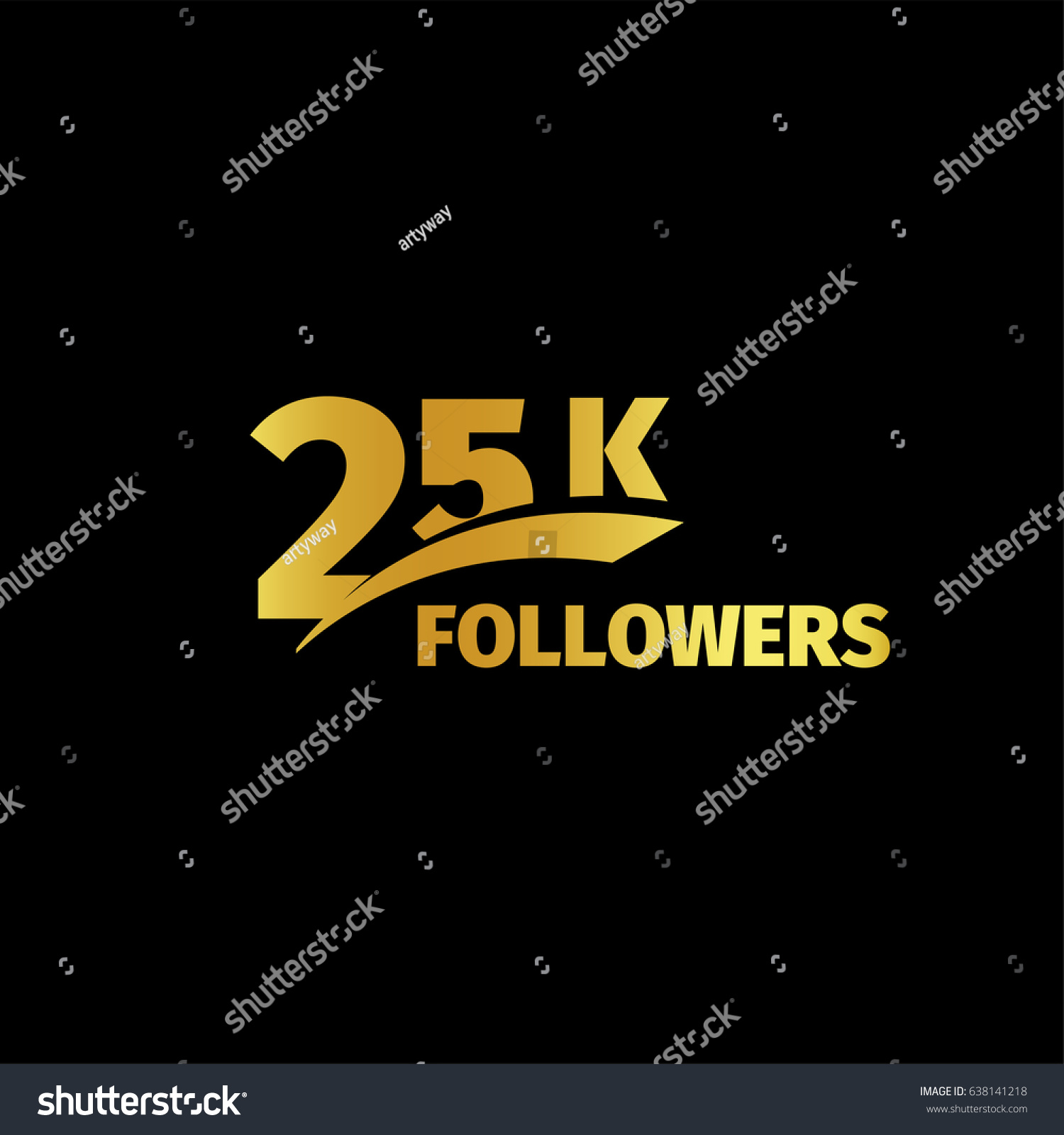 SVG of Stylish strict design, number of subscribers in social networks, the anniversary vector illustration. My followers logo. Large vector gold numbers and letters online communities. svg