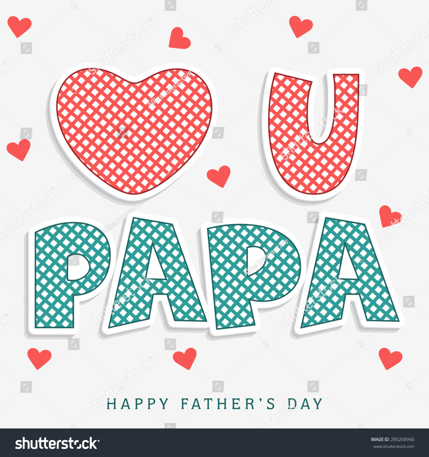Download Stylish Text Love You Papa On Stock Vector (Royalty Free ...