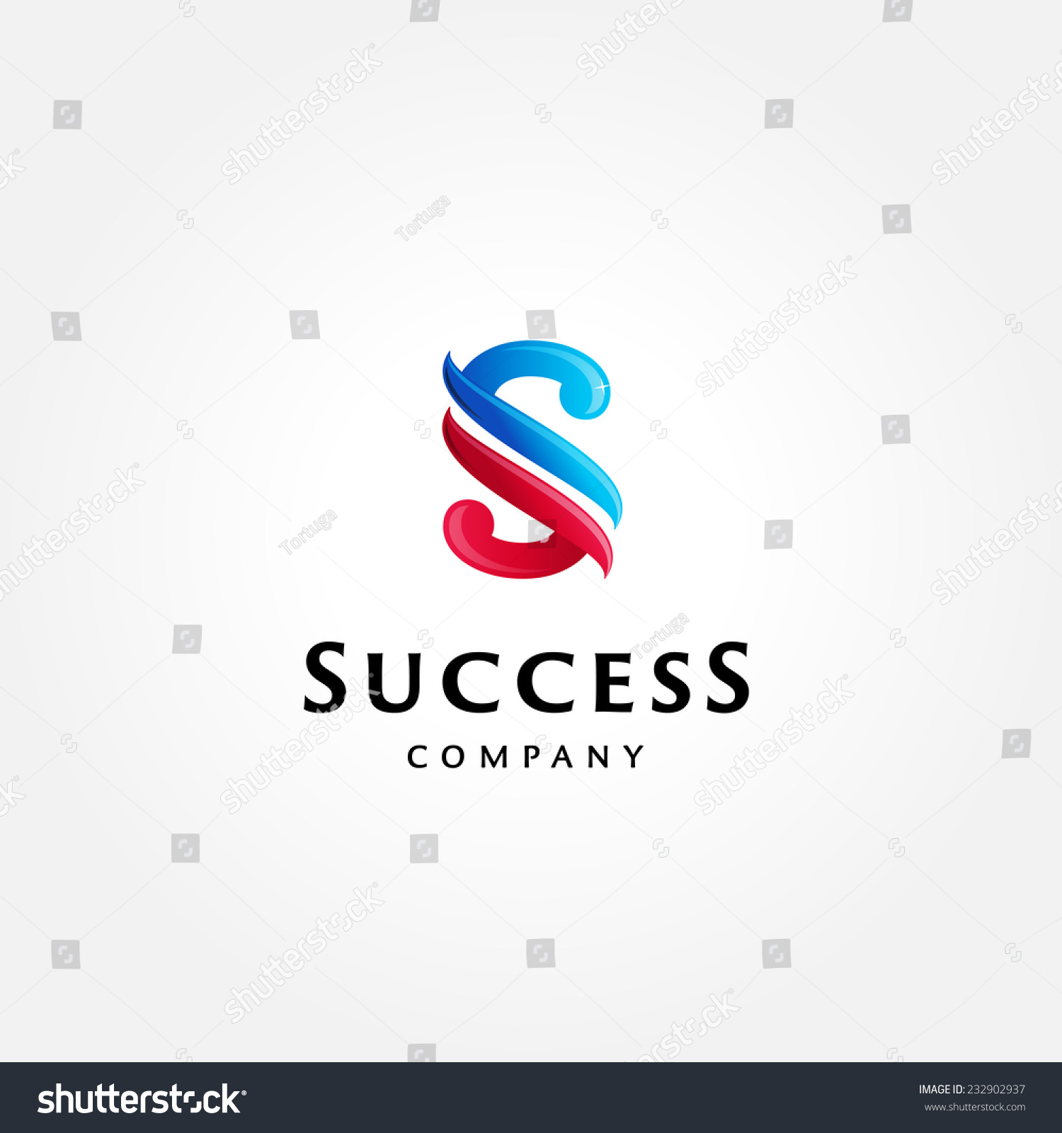 Stylish Typographic Logo Template Letter S Stock Vector Royalty Free