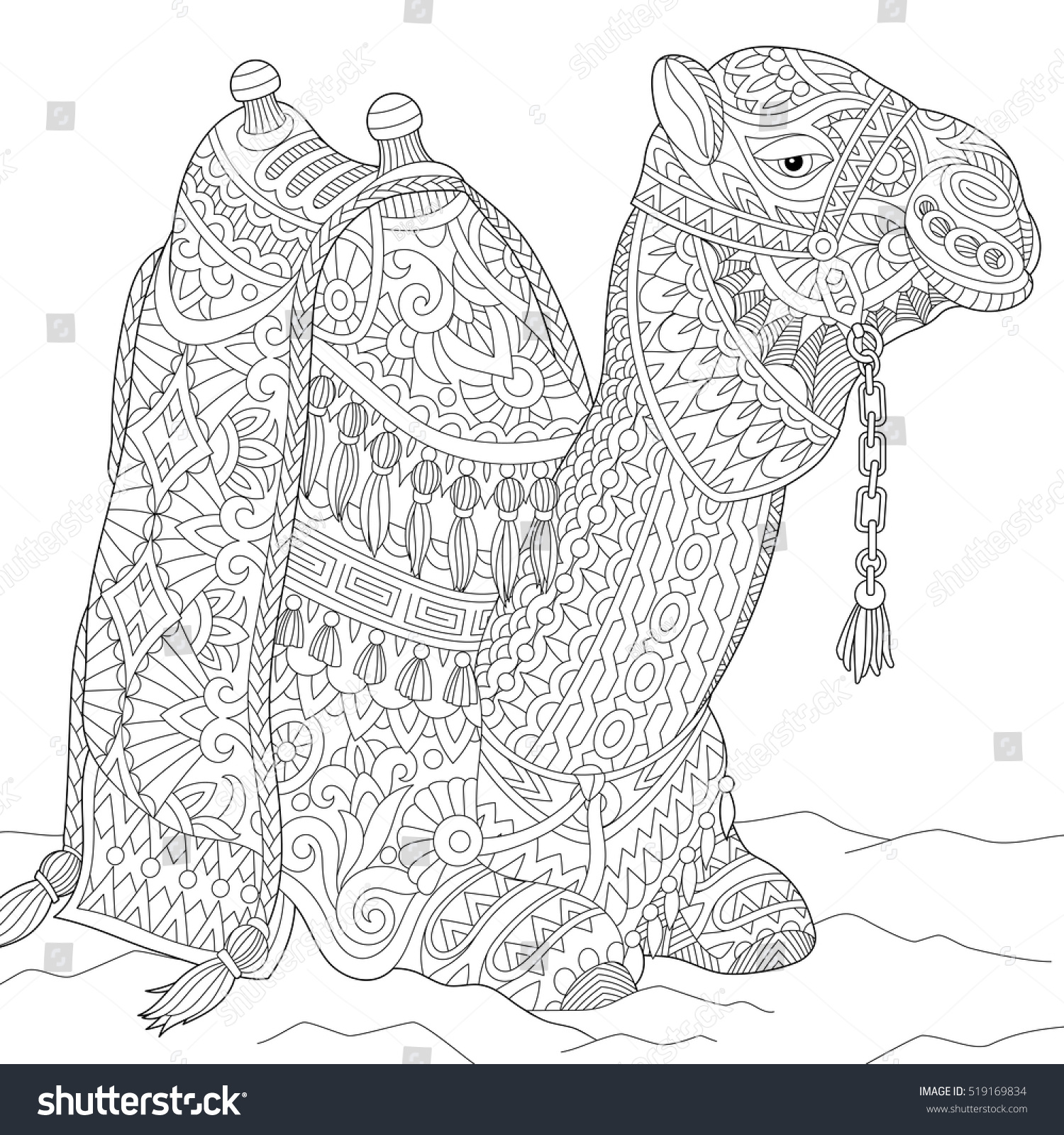 Stylized Cartoon Egyptian Camel Isolated On Stock Vector ...