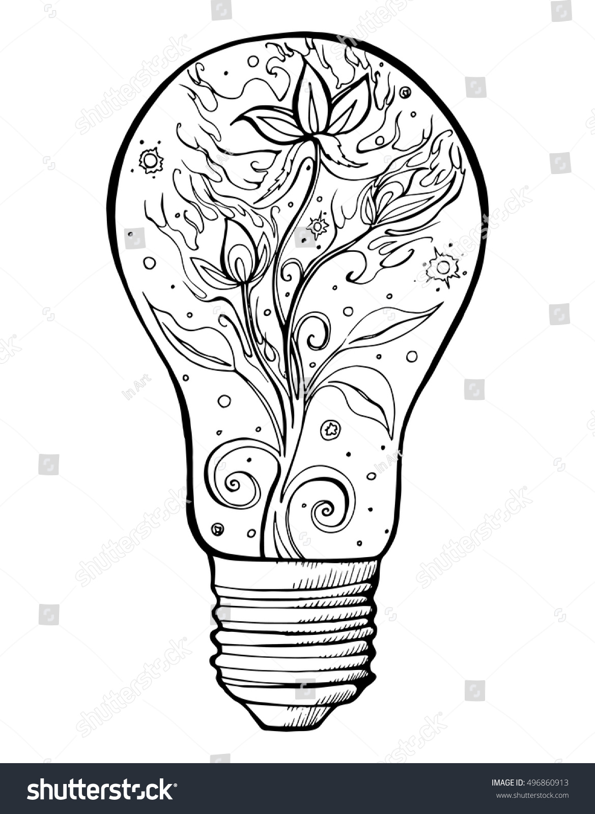 Drawing Skill Light Bulb Art Drawing