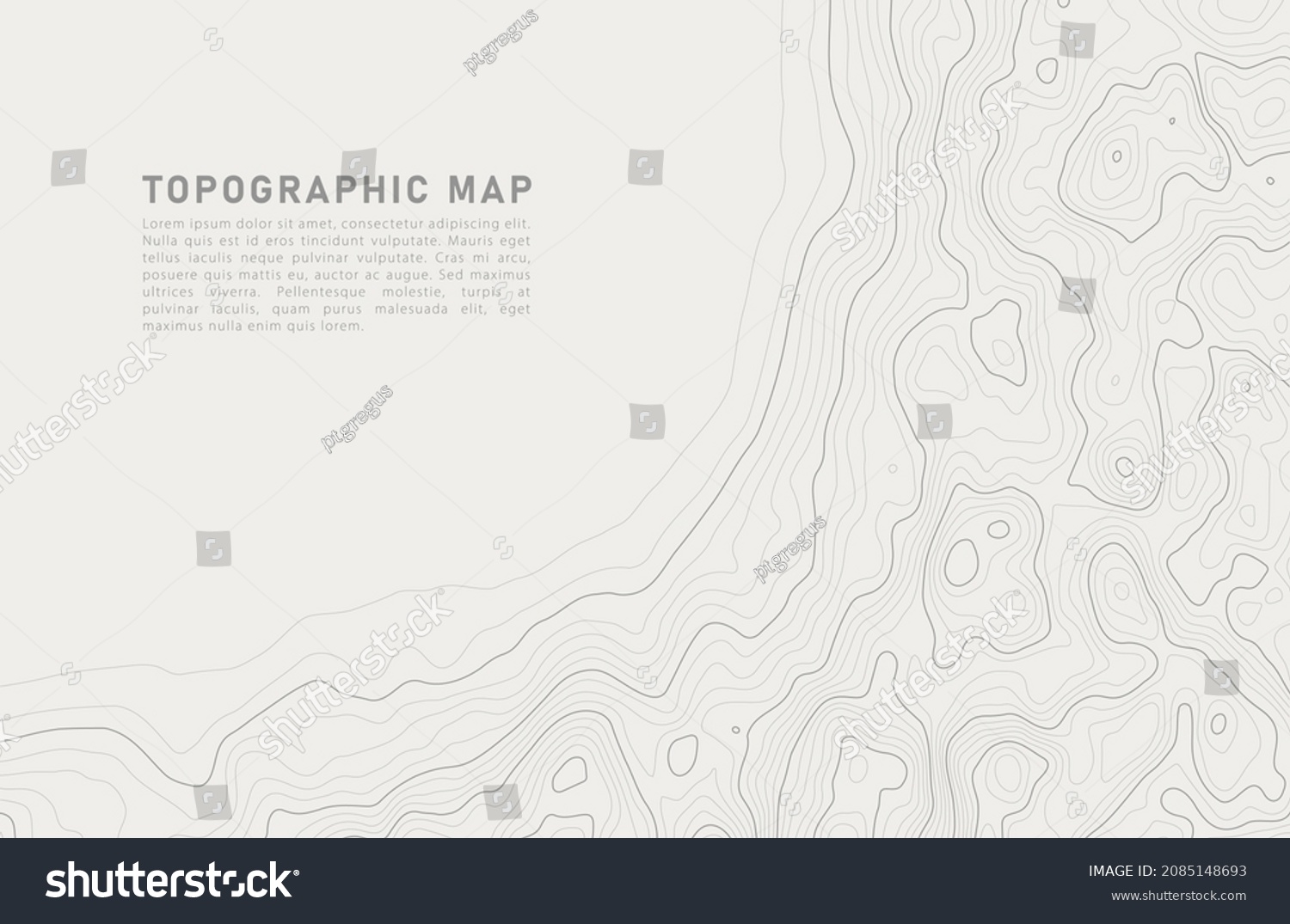 SVG of Stylized topographic contour map. Geographic line mountain relief. Abstract lines or wavy backdrop background. Cartography, topology, or terrain path concept. Vector illustration with editable stroke svg