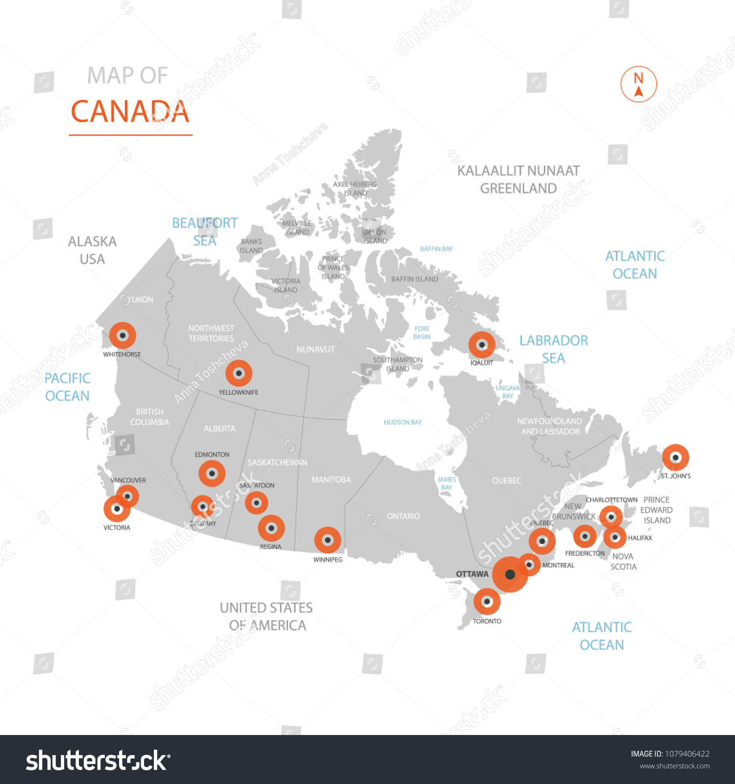 Big Cities In Canada Map Canada Big City Images, Stock Photos & Vectors | Shutterstock