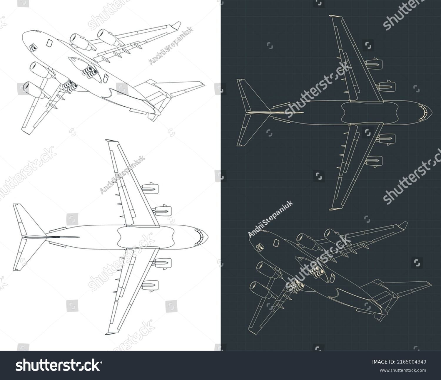 Stylized Vector Illustration Blueprints Heavy Cargo Stock Vector ...