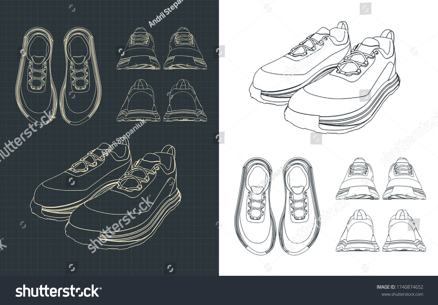 Shoes blueprint Images, Stock Photos & Vectors | Shutterstock