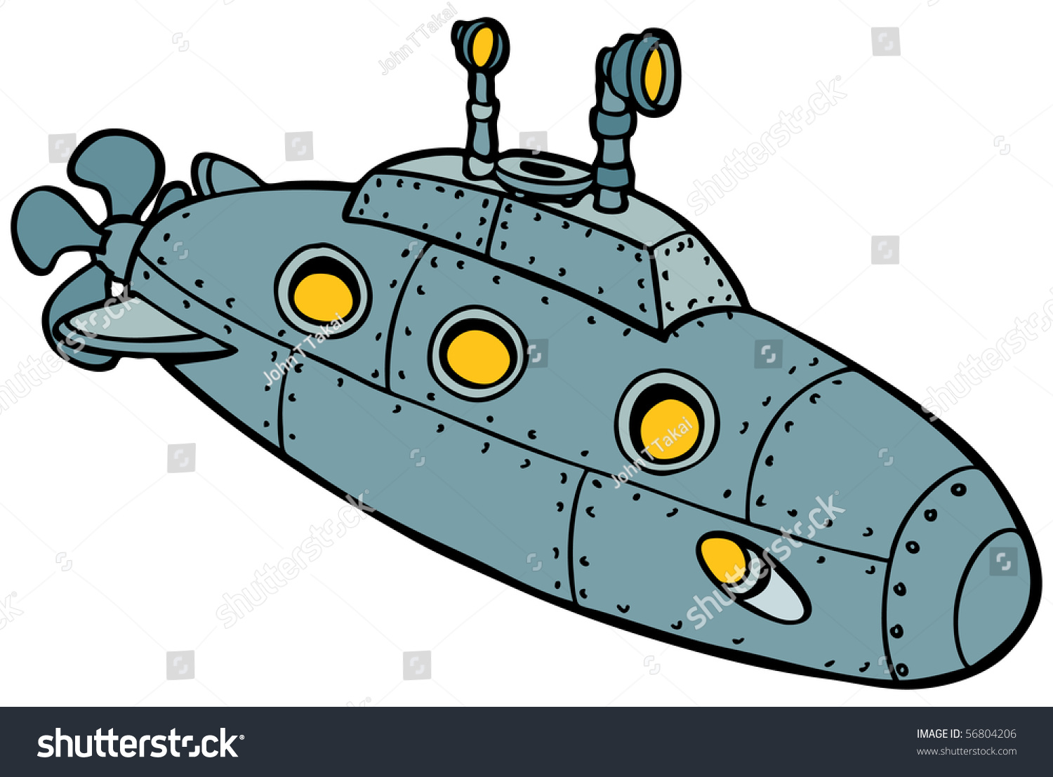 Submarine Stock Vector (Royalty Free) 56804206