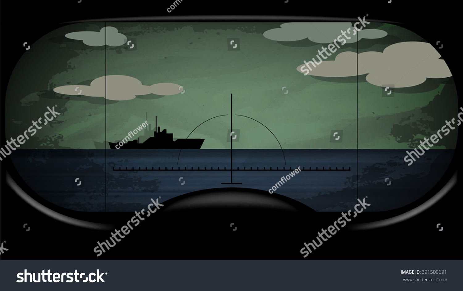 Submarine Periscope Stock Vector 391500691 : Shutterstock