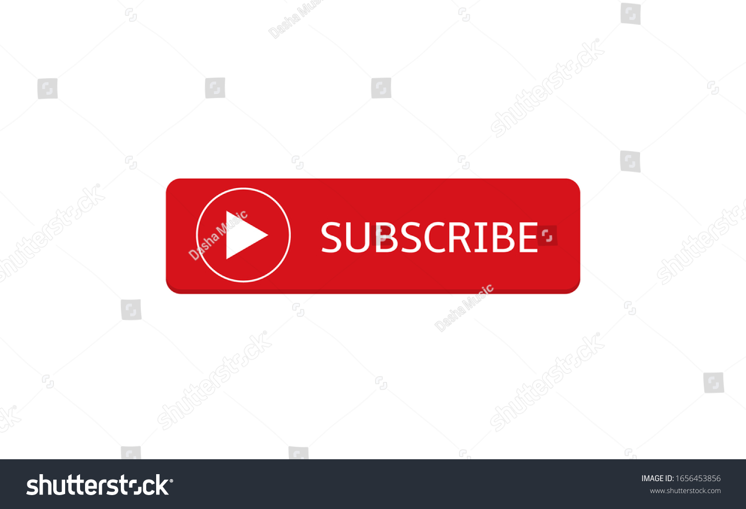 Subscribe Banner Template Red Subscribe Button Stock Vector (Royalty ...