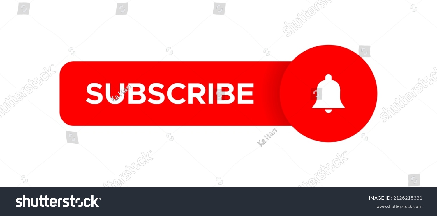 Subscribe Button Icon Vector Web Channel Stock Vector (Royalty Free ...