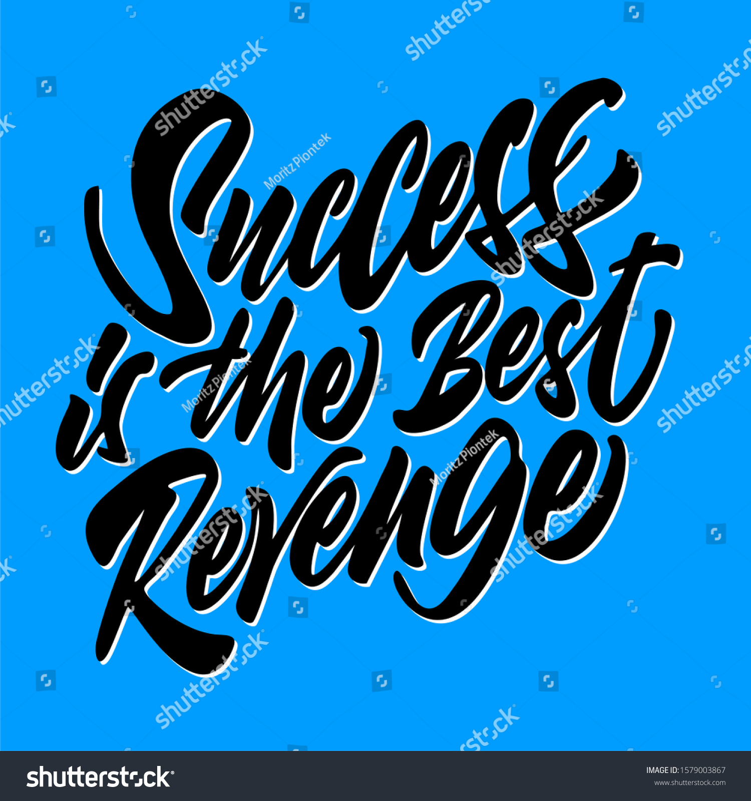 Success Best Revenge Letter Stock Vector (Royalty Free) 1579003867 ...