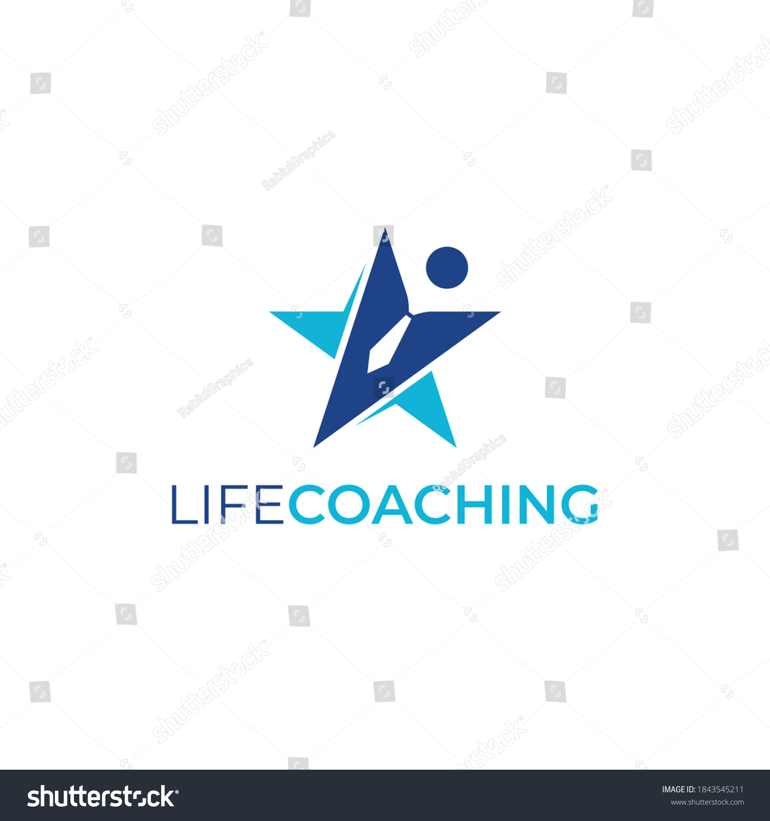 Success Life Coaching Logo Design Stock Vector Royalty Free