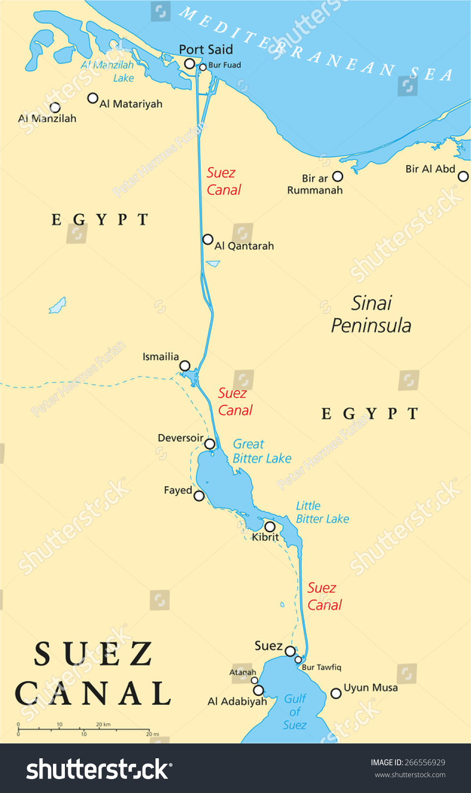 Where Is The Suez Canal Map