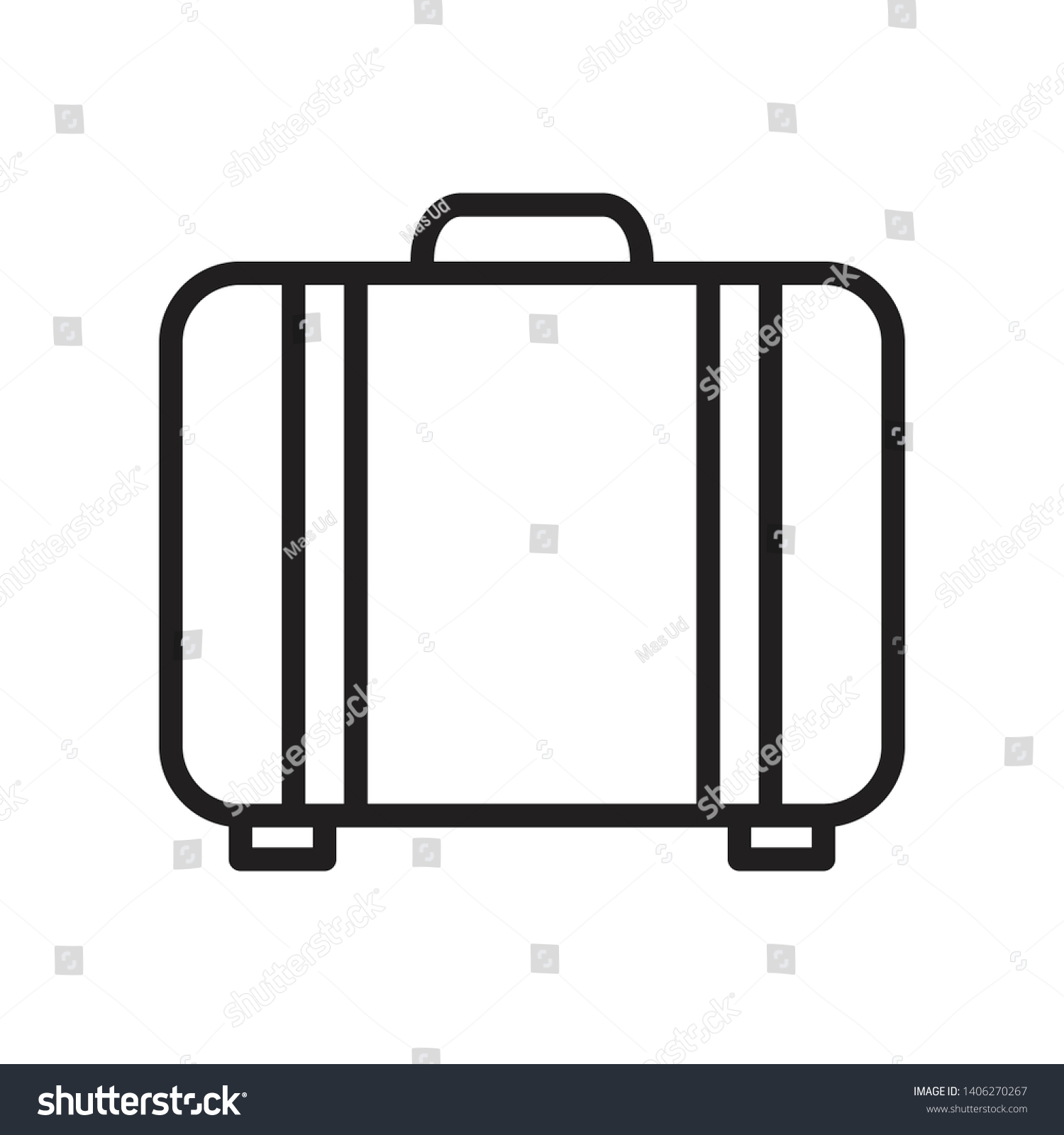 Suitcase Icon Vector Design Template Stock Vector (Royalty Free With Blank Suitcase Template