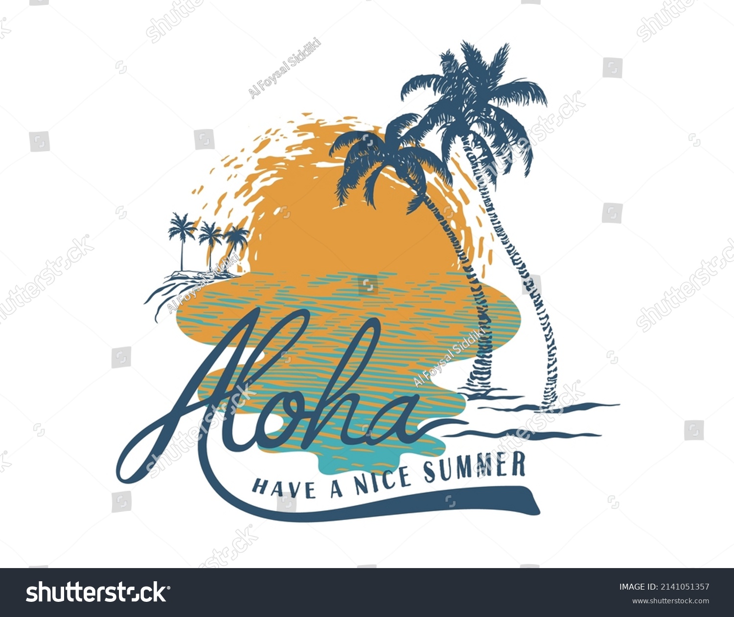 Summer Beach Vibes Typography Design Vector Stock Vector (Royalty Free ...