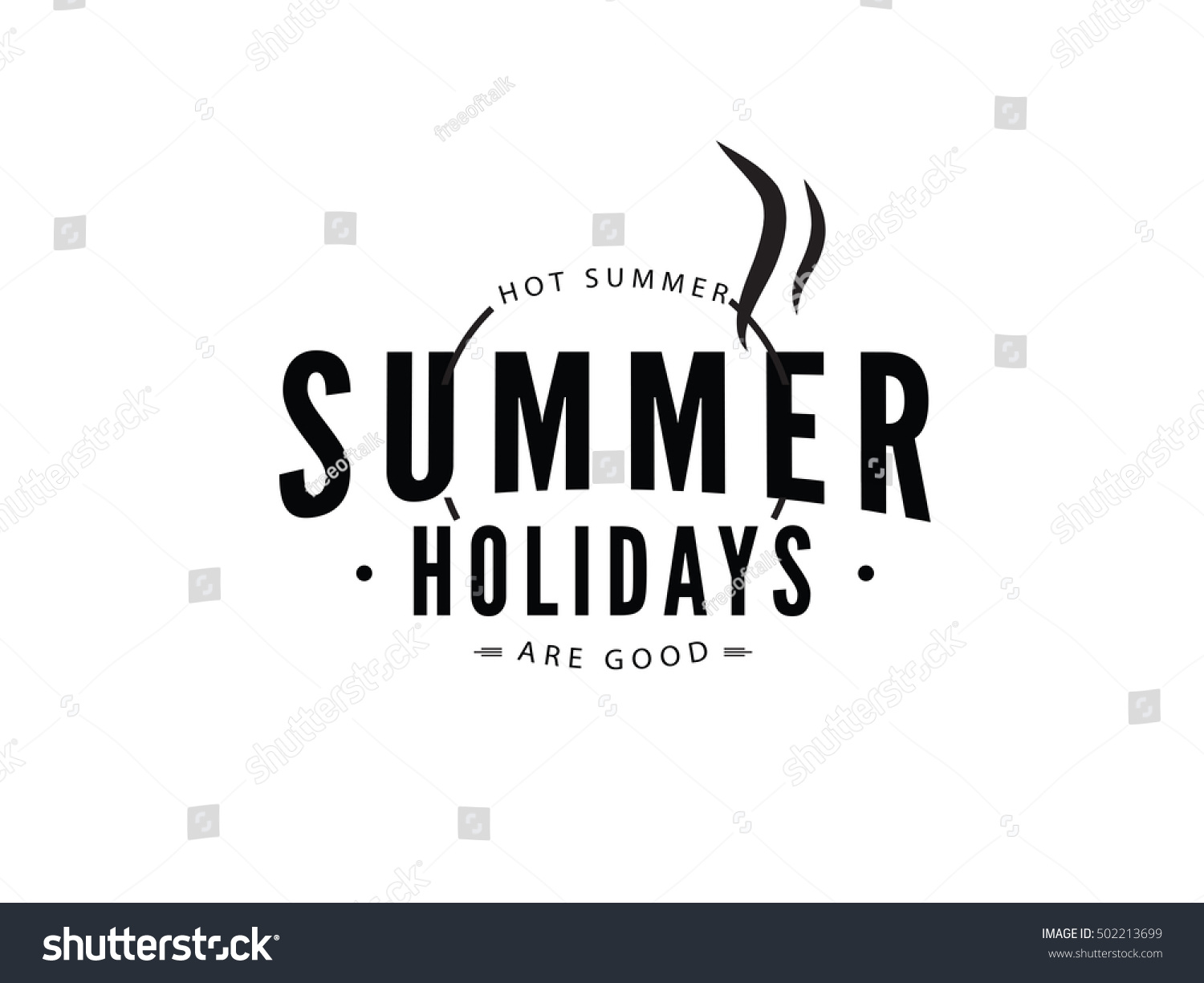 SVG of summer holidays quote svg
