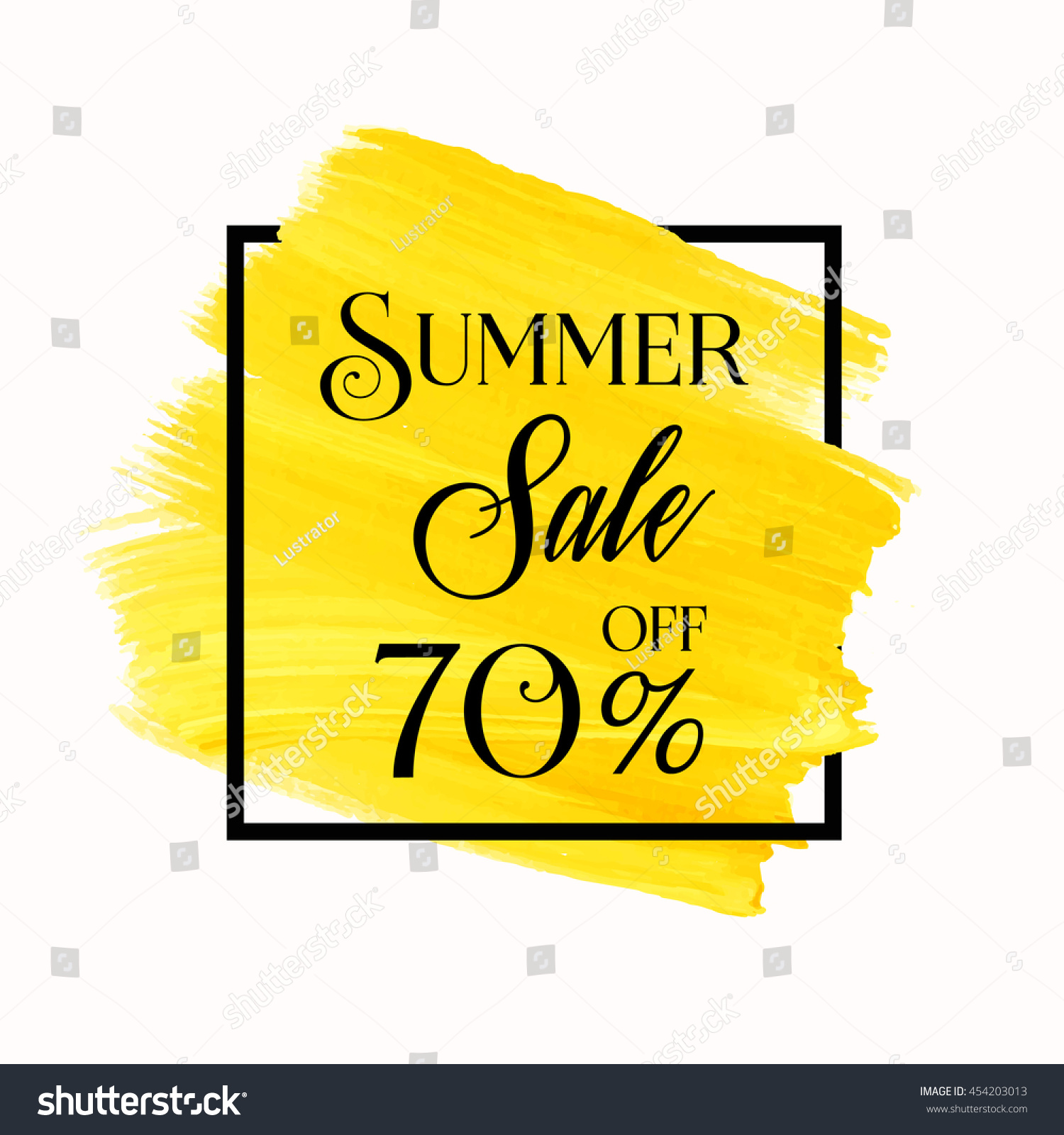 Summer Sale 70 Off Sign Over Stock Vector Royalty Free