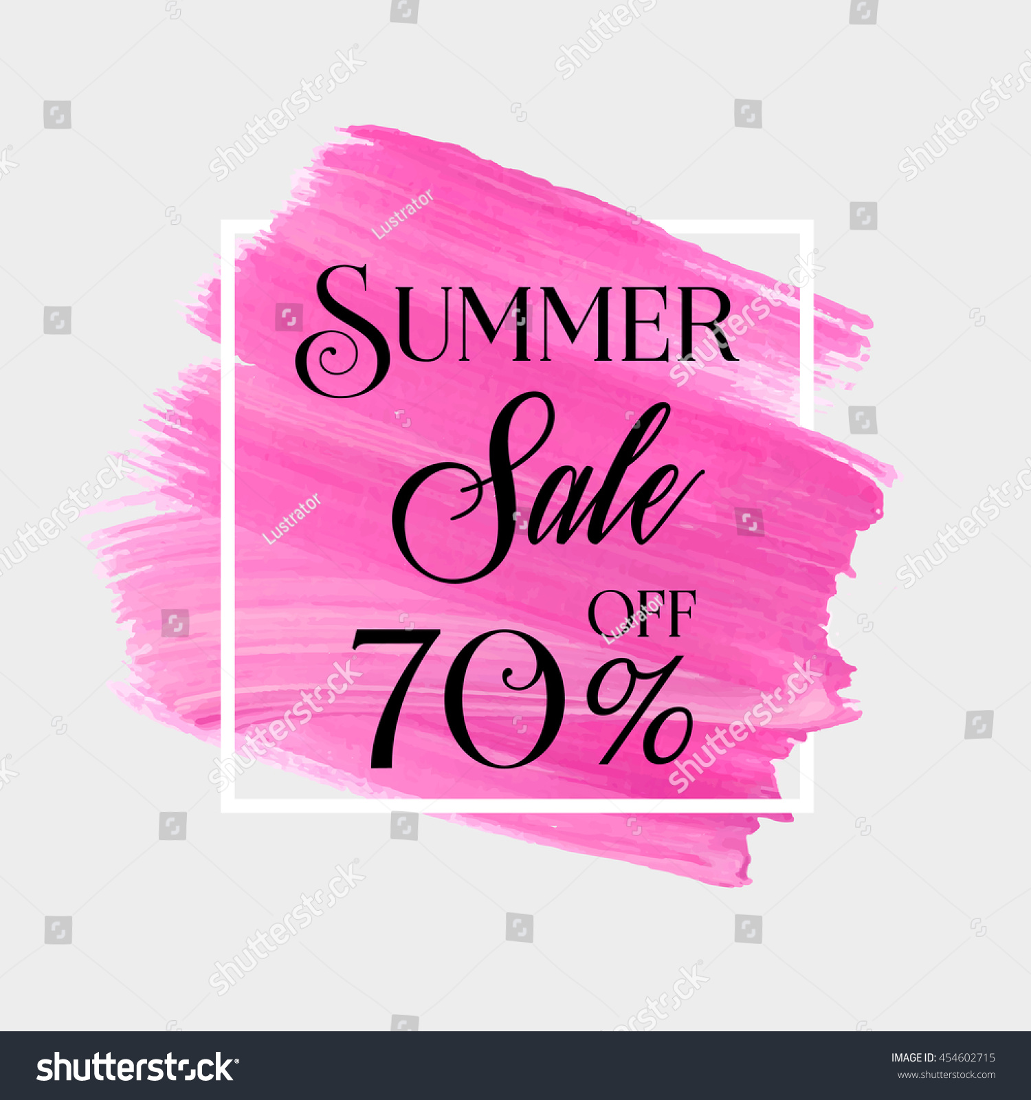 Summer Sale 70 Off Sign Over Stock Vector Royalty Free Shutterstock