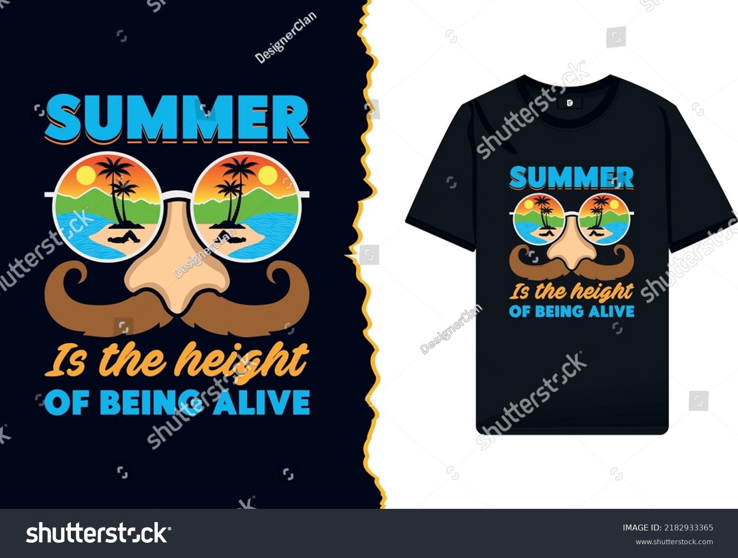 SVG of summer season vector t-shirt design with sunglass illustration. Vacation typography arts and retro colorful shirt template. svg