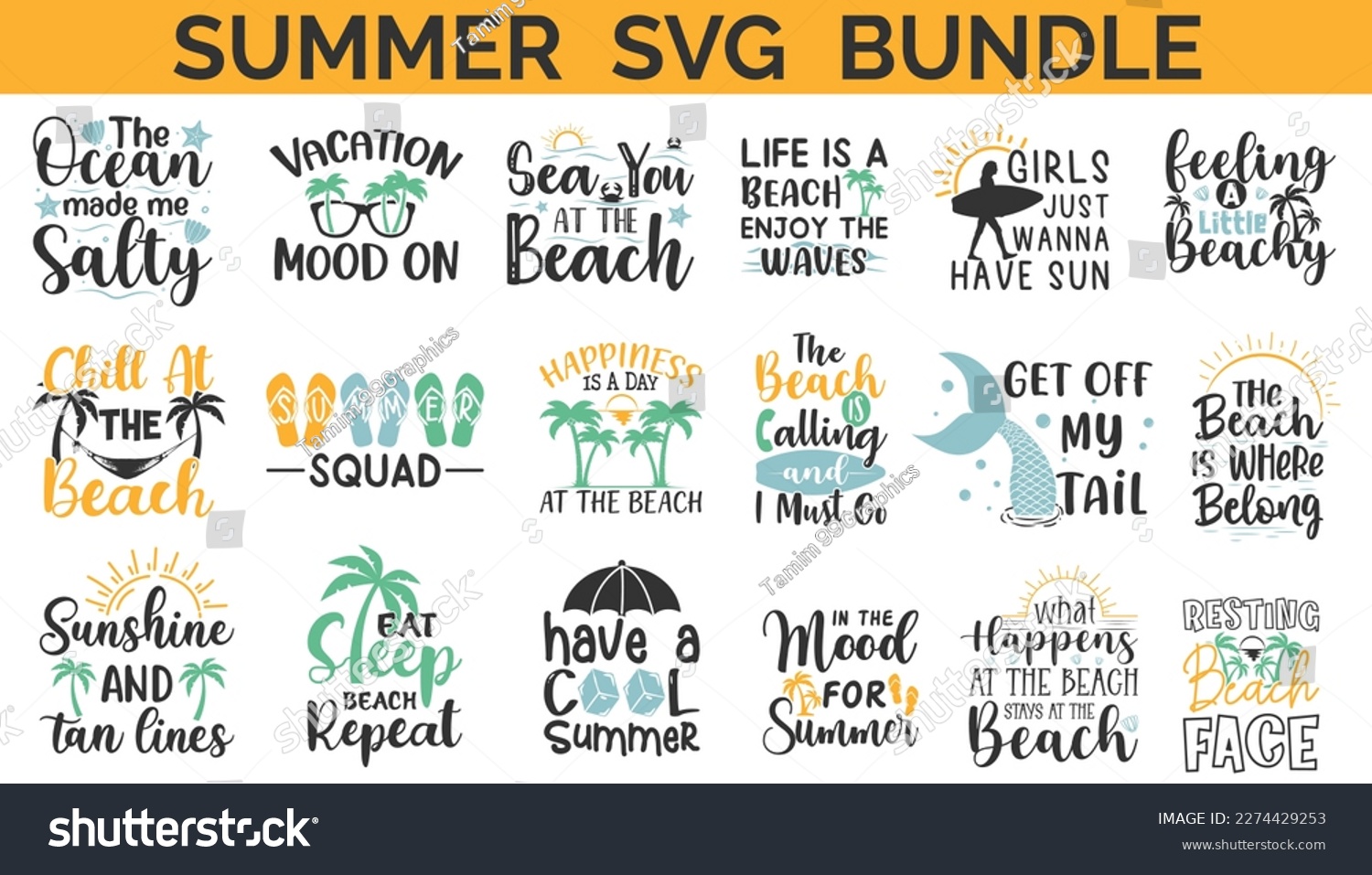 SVG of Summer SVG Bundle with Retro style on White Background.
18 Summer T Shirt Design Bundle.
Beach SVG T Shirt Design Bundle.
Summer Quotes SVG Bundle, Cut files, beach eps file. svg