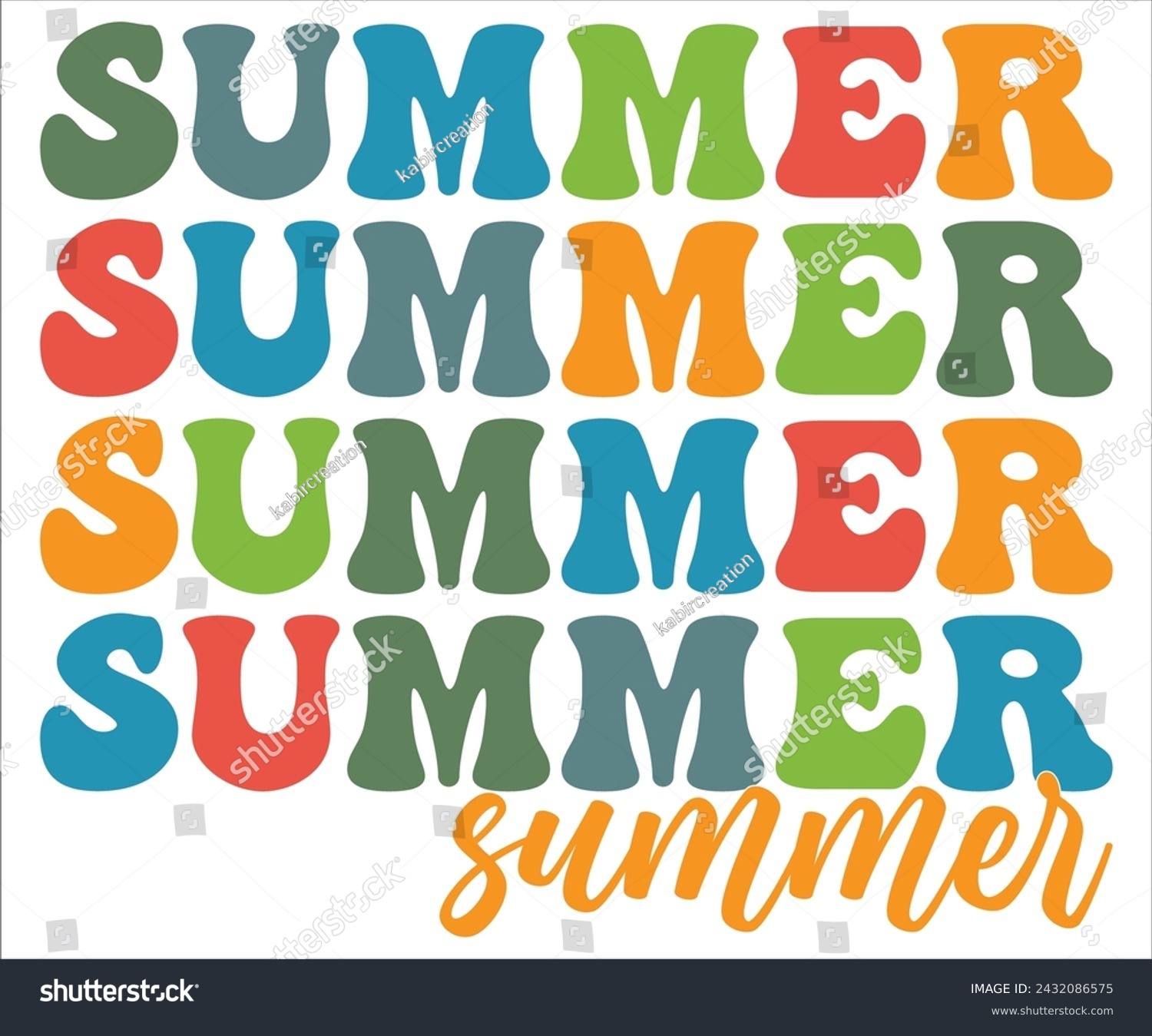 SVG of Summer T-shirt, Happy Summer Day T-shirt, Happy Summer Day Retro svg,Hello Summer Retro Svg,summer Beach Vibes Shirt, Vacation, Cut File for Cricut svg