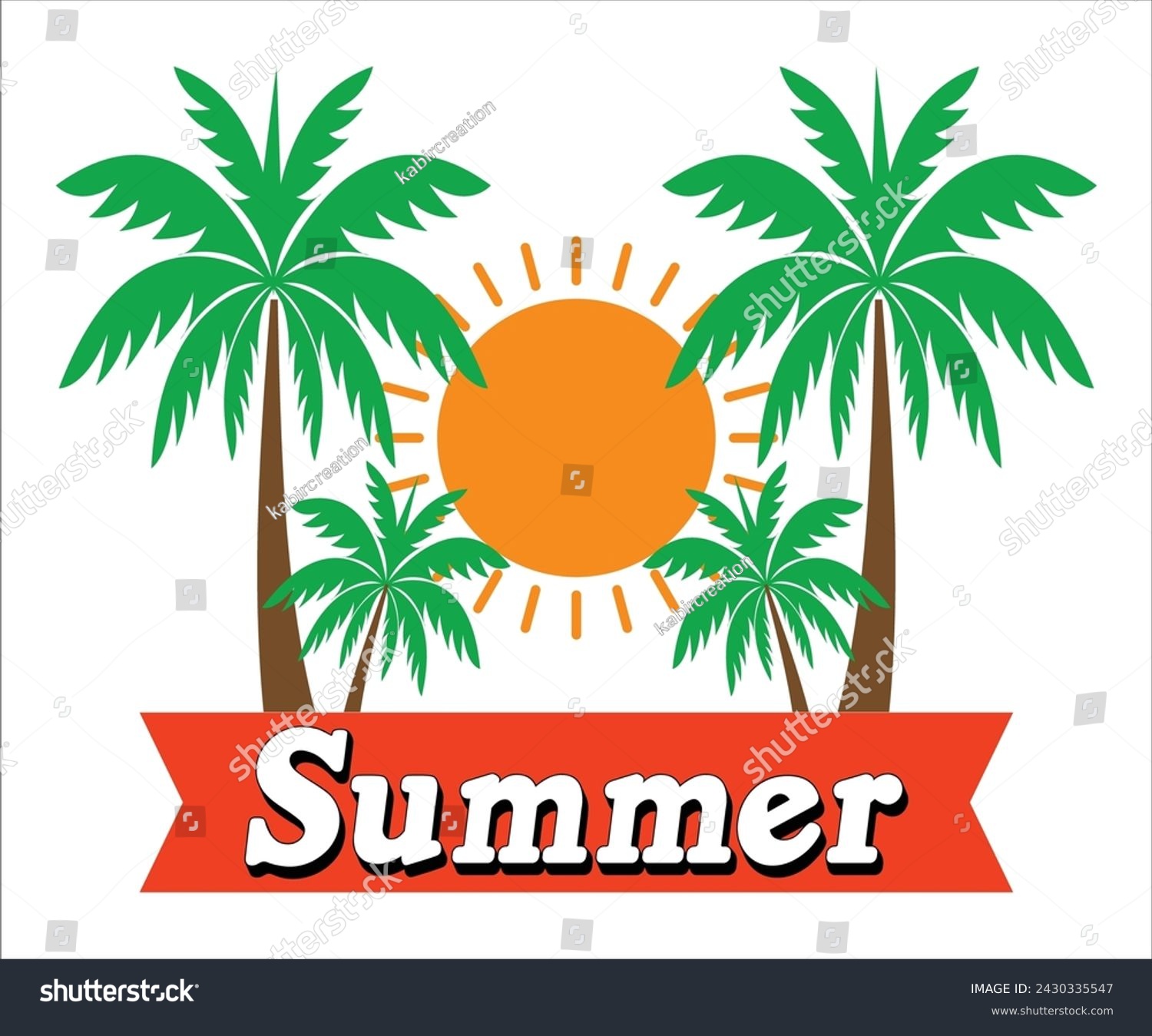 SVG of Summer T-shirt, Happy Summer Day T-shirt, Happy Summer Day svg,Hello Summer Svg,summer Beach Vibes Shirt, Vacation, Cut File for Cricut 
 svg