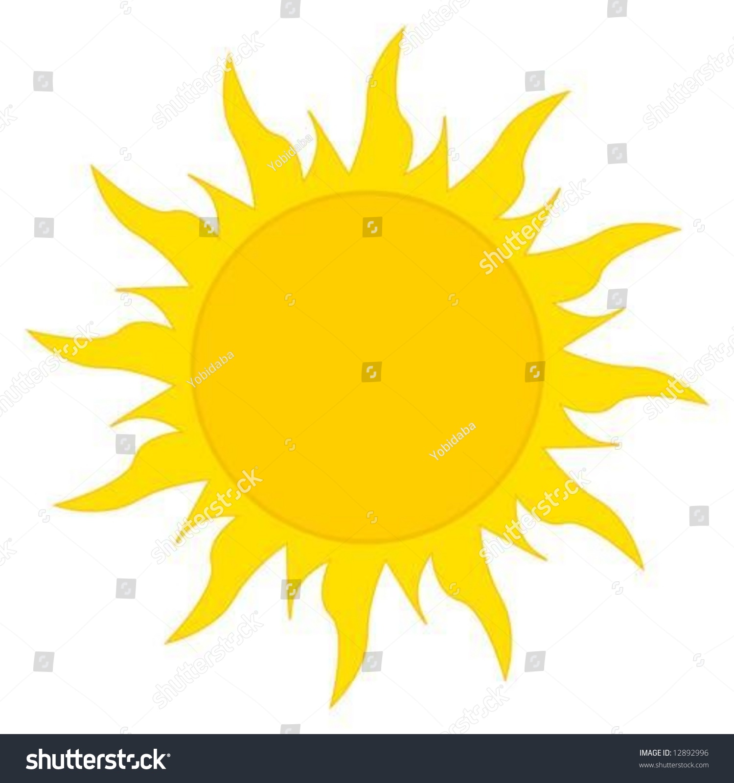 Sun Stock Vector Illustration 12892996 : Shutterstock