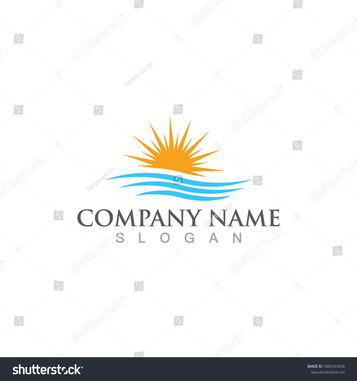 Sun River Logo Symbol Vector Stock Vector (Royalty Free) 1885333036 ...