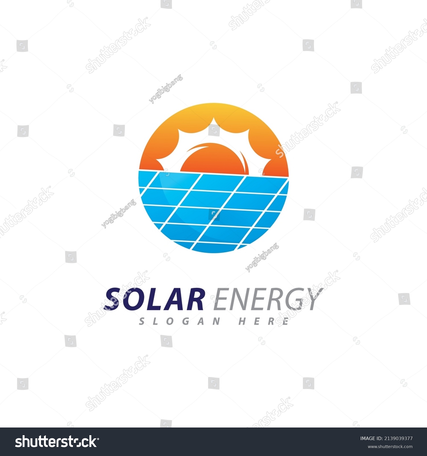 Sun Energy Logo Design Template Creative Stock Vector (royalty Free 