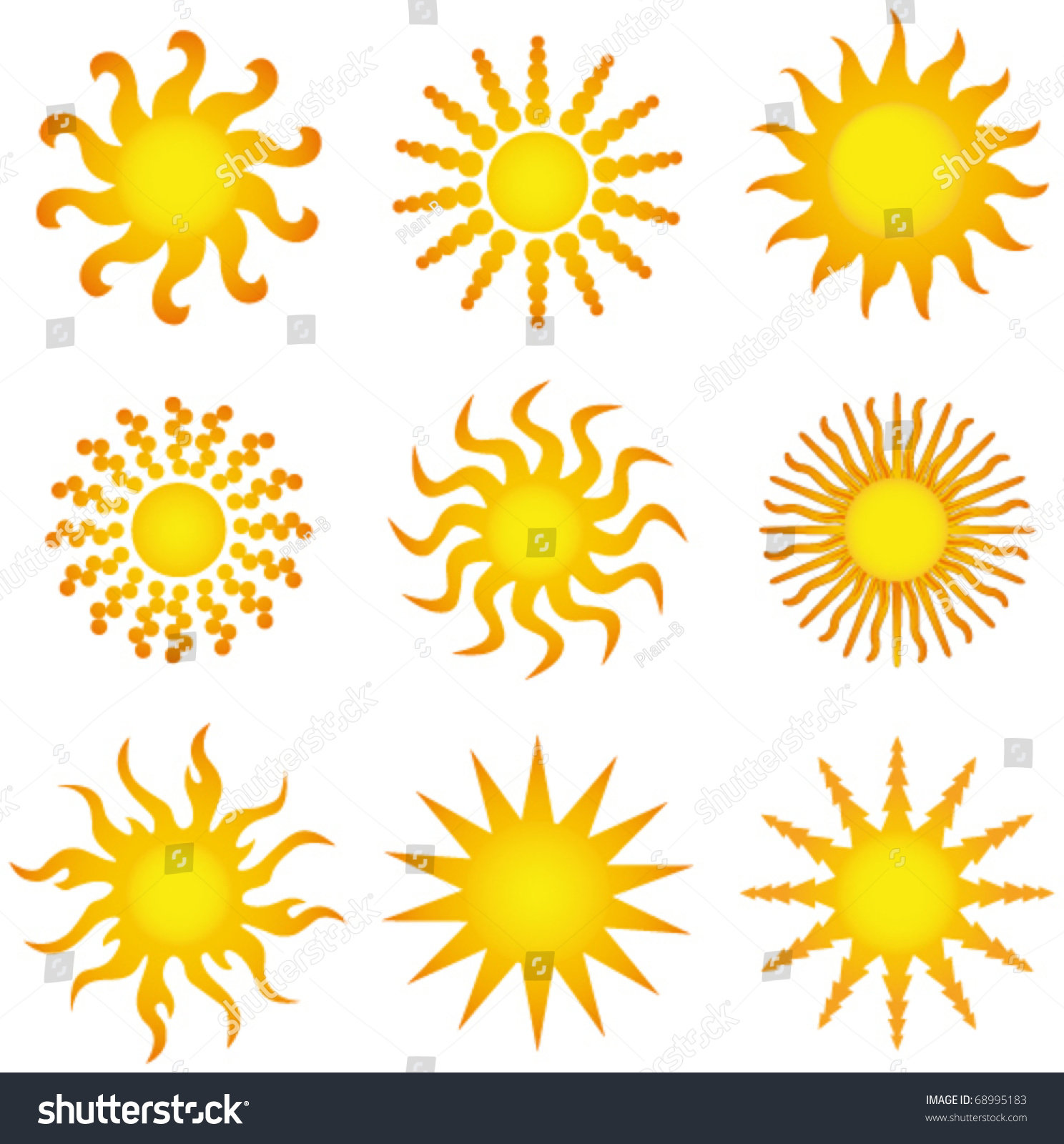 Sun Icon. Vector - 68995183 : Shutterstock