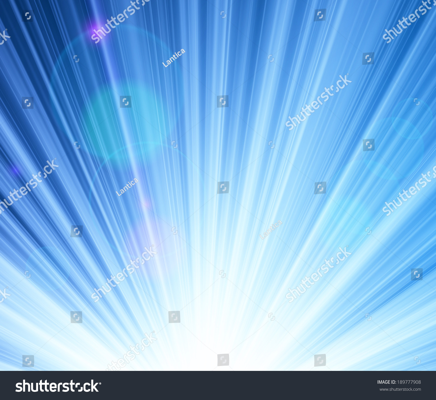 Sun On Blue Sky Vector Illustration Stock Vector (Royalty Free ...